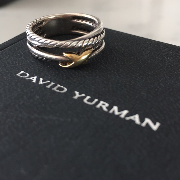 David Yurman Jewelry - DAVID YURMAN X CROSSOVER RING size 6.5 100%REAL
